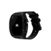 Reqior Apple Watch 45mm Polymer and Metal Hülle mit integriertem Gummi-Armband (Schwarz)