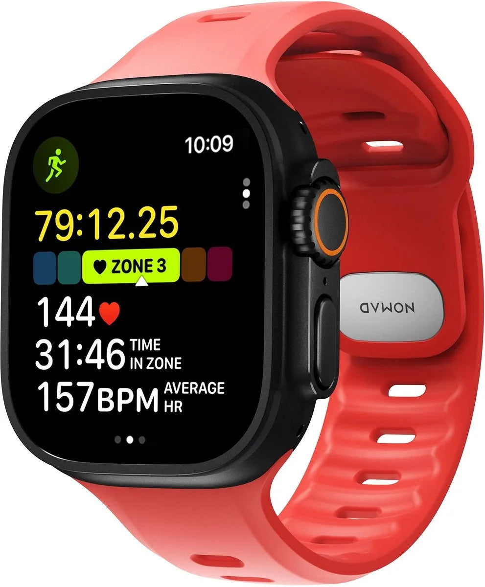 Nomad Apple Watch Silikon Tempo Armband (Koralle)
