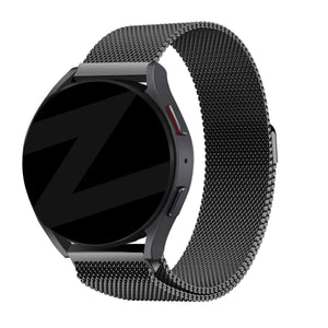 Bandz Huawei Watch GT 5 Pro - 46mm Milanese Loop Armband (Schwarz)