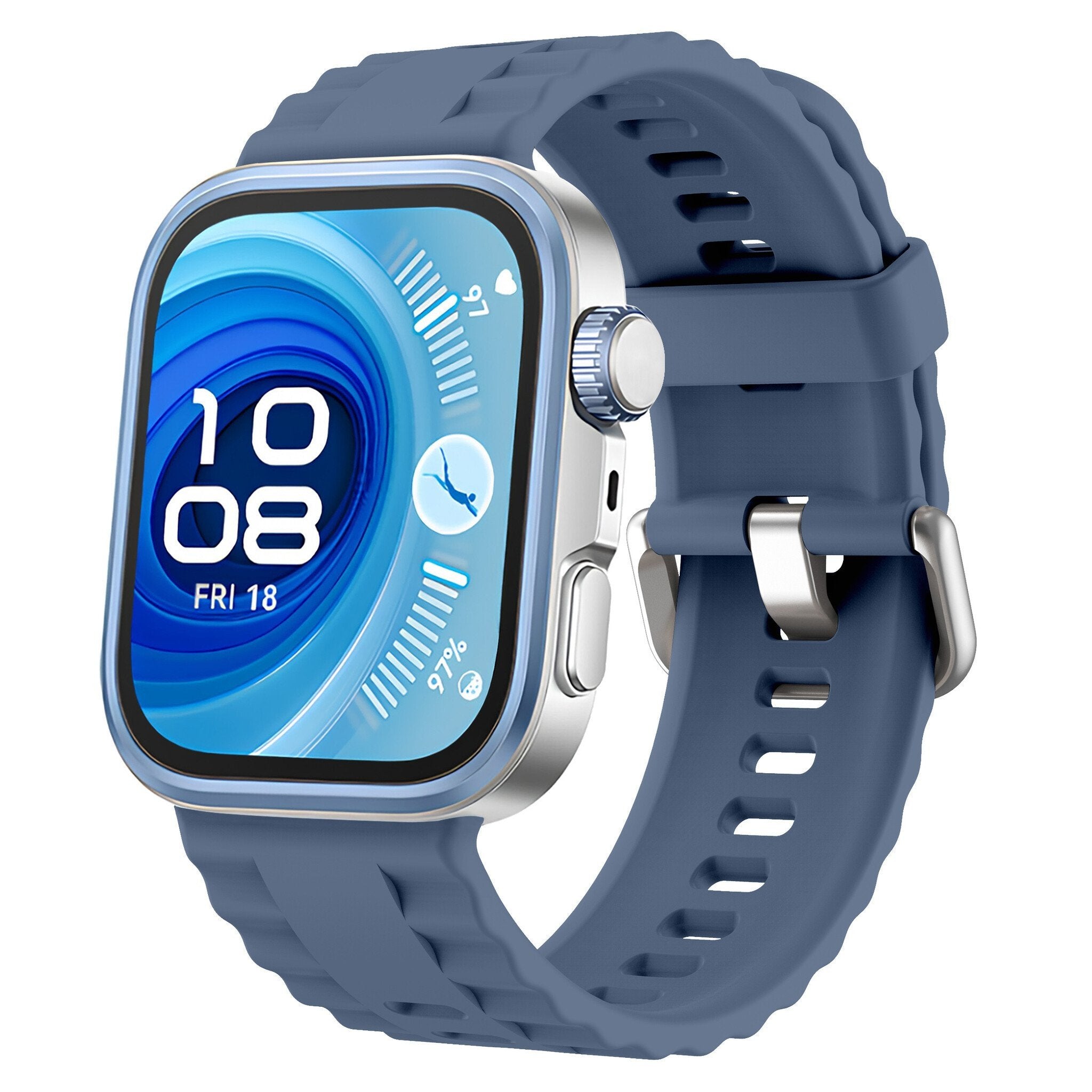 Huawei Watch Fit 4 Klassisches Silikonarmband (Blau)
