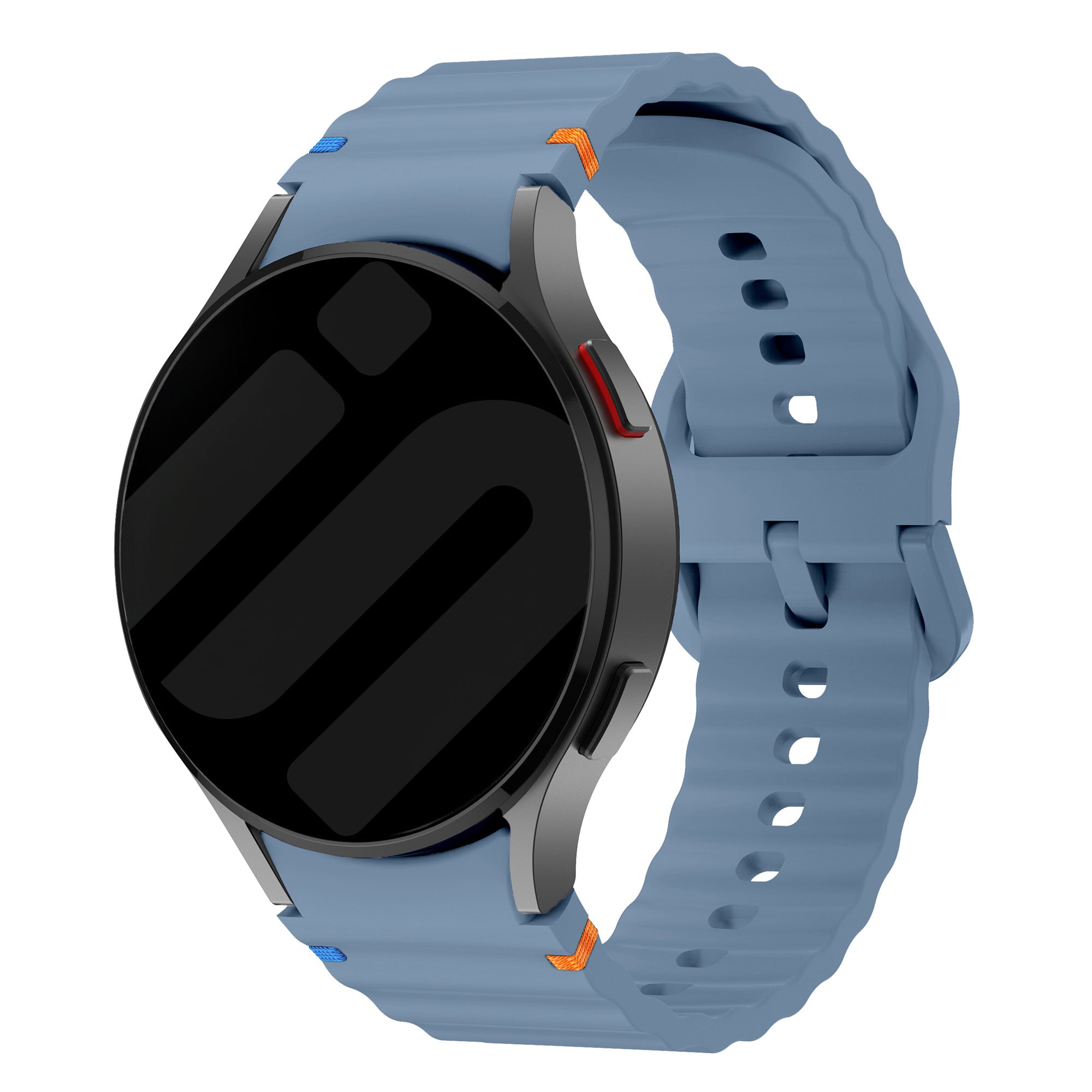 Samsung Galaxy Watch 4 40mm mit wellenförmigem Armband (Grau/Blau)