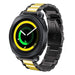 Samsung Gear Sport Stahlarmband (Schwarz/Gold)