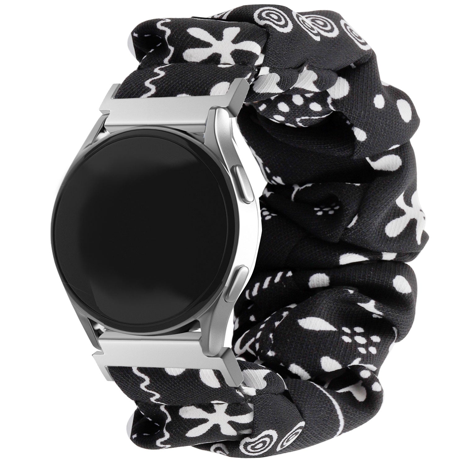 Samsung Galaxy Watch 4 40mm Scrunchie Armband (Schwarz Mix)