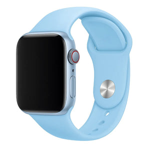 Apple Watch Silikonarmband (Hell Blau)