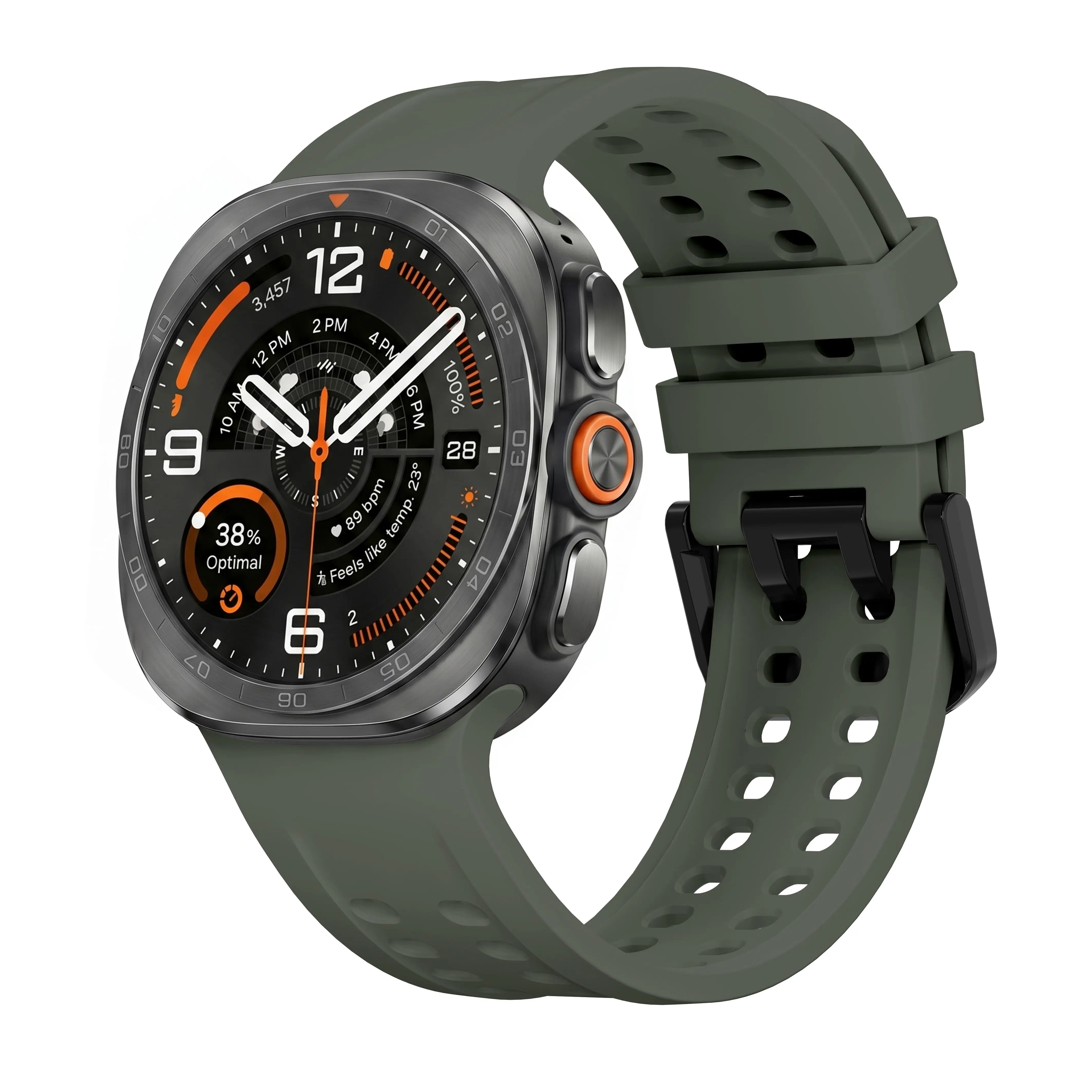 Samsung Galaxy Watch Ultra Silikonarmband (Dunkelgrün)
