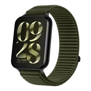 Xiaomi Smart Band 10 Pro Wave Nylonarmband (Dunkelgrün)