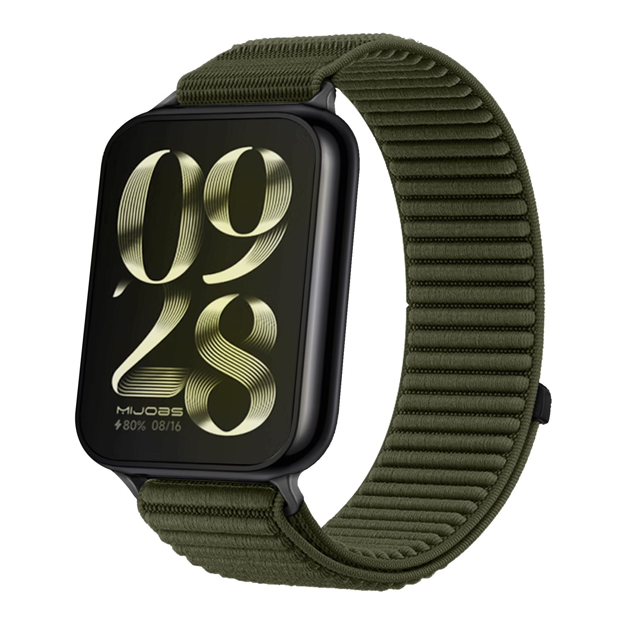 Xiaomi Smart Band 10 Pro Wave Nylonarmband (Dunkelgrün)