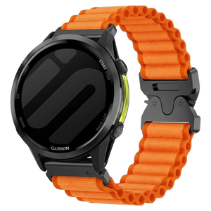 Garmin Forerunner 970 Outdoor Nylon Strap (Orange)