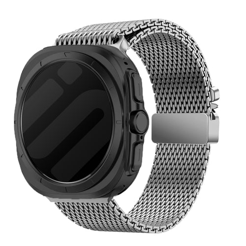 Samsung Galaxy Watch Ultra Milanese-Armband mit P-Schnalle (Titan)