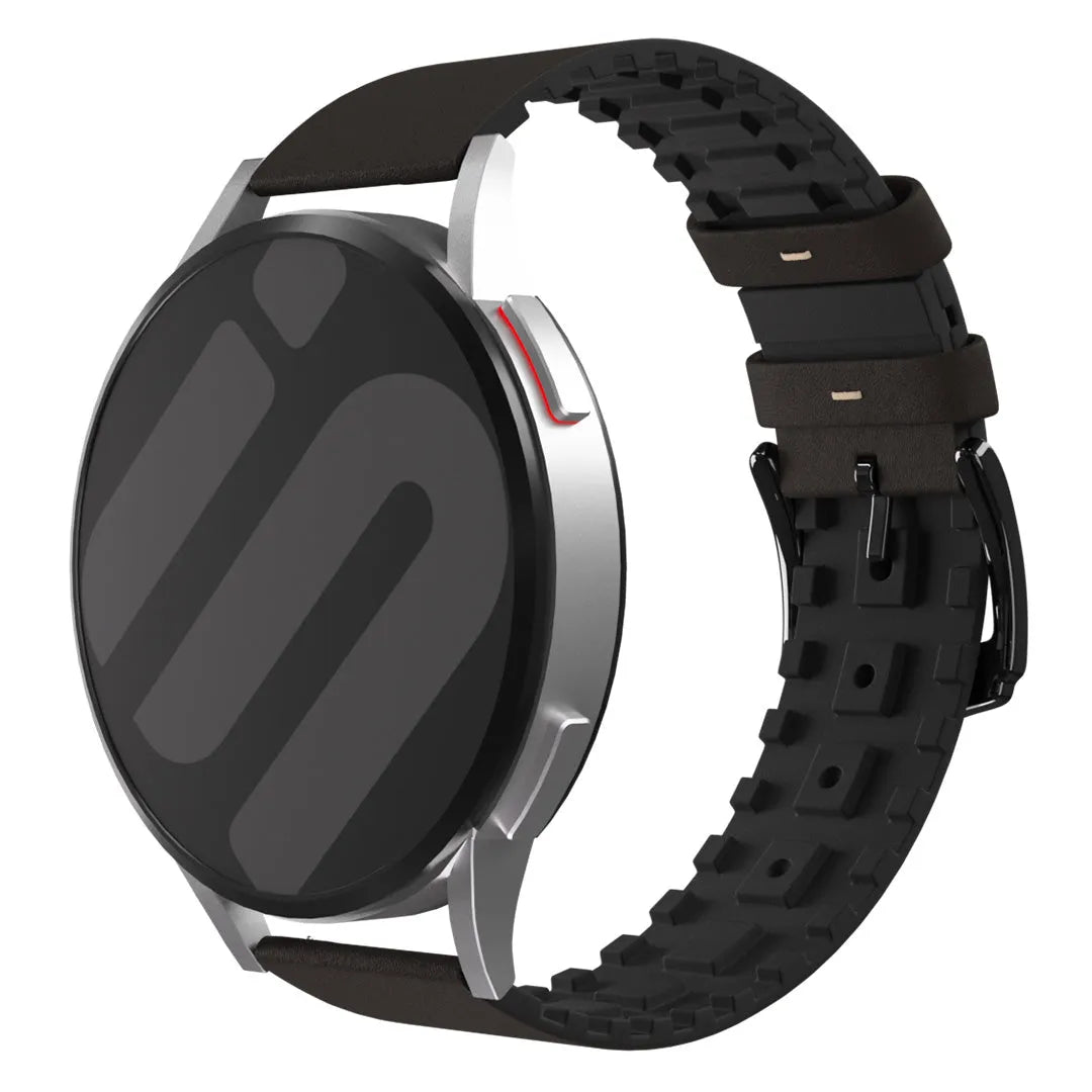 Coros Apex 42mm Leder-/ Silikonarmband (Braun)