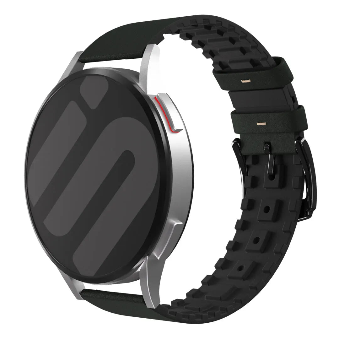 Amazfit Active Leder-/ Silikonarmband (Grün)
