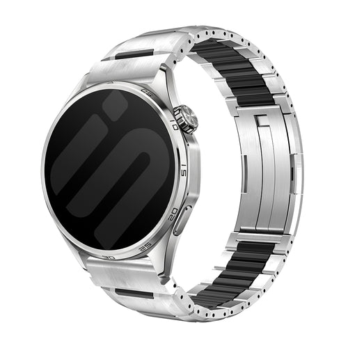 Gard Pro Health Smartwatch 3 - 48mm 'One Push' Stahl-Hybridarmband (Titan/Schwarz)