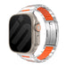 Apple Watch Ultra Stahl-Hybridarmband (Titan/Orange)