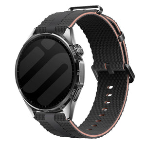 Fossil Gen 5e - 42mm Silikon Active Armband (Schwarz/Hellrosa)