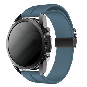 Samsung Galaxy Watch 5 - 40mm Silikonarmband mit P-Schnalle (Graublau)