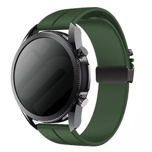 Samsung Galaxy Watch 3 41mm Silicone Strap with P-Buckle (Green)
