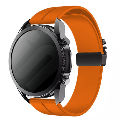 Samsung Galaxy Watch 3 45mm Silikonarmband mit P-Schnalle (Orange)