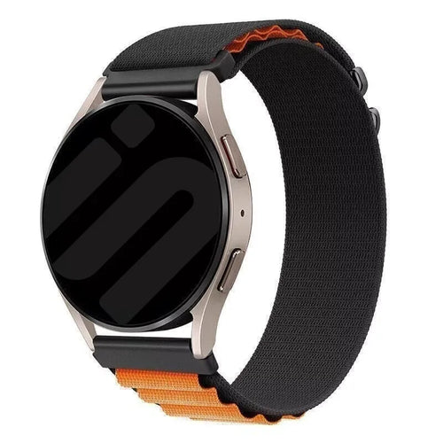 Oppo Watch X2 Alpine Nylonarmband (Schwarz/Orange)