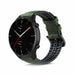 Amazfit GTR 2 Silikon-/Lederarmband (Schwarz/Grün)