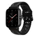 Amazfit GTS 2 Silikonarmband mit Muster (Schwarz)