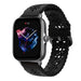 Amazfit GTS 3 Silikonarmband mit Muster (Schwarz)