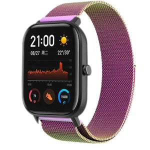 Milanese Strap, on a watch, 3/4 front view
