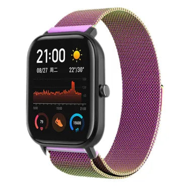 Milanese Strap, on a watch, 3/4 front view