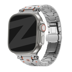 Bandz Apple Watch Gebürstetes Metallarmband 'Deluxe' (Silber)