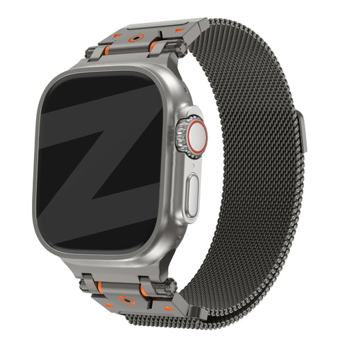 Bandz Apple Watch Robustes Milanese Loop Armband (Titan Grau)