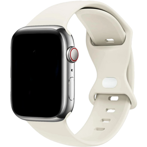 Apple Watch Klassisches Silikonarmband (Beige)