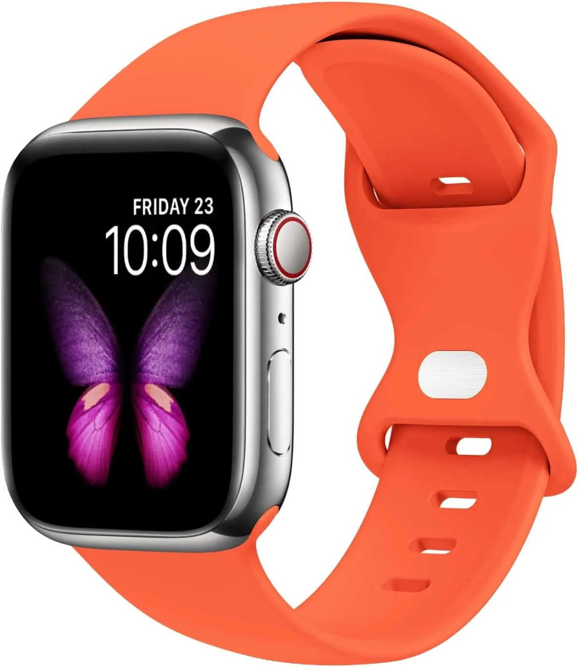 Apple Watch Klassisches Silikonarmband (Orange)
