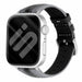 Apple Watch Slim Hybrid Lederarmband (Grau/Schwarz)