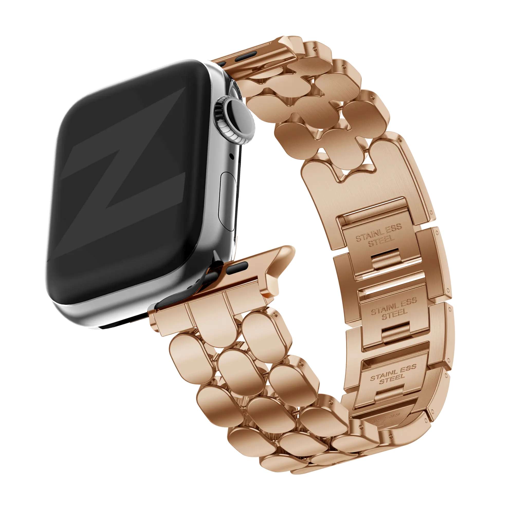 Bandz Apple Watch Stahlarmband 'Oval' (Roségold)