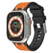 Apple Watch Sport Grain Armband (Schwarz/Orange)
