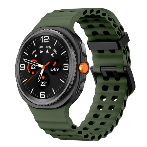 Samsung Galaxy Watch 8 Classic Ocean Armband (Olivgrün)