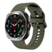 Samsung Galaxy Watch Ultra Wave Silikonarmband (Armeegrün)