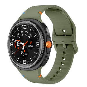 Samsung Galaxy Watch 8 - 40 mm Silikonarmband (Armeegrün)