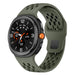 Samsung Galaxy Watch 8 Classic Silikonarmband mit Löchern (Olivgrün)