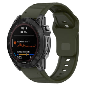 Garmin Quatix 8 Pro - 47mm Outdoor Silikonarmband (Armeegrün)