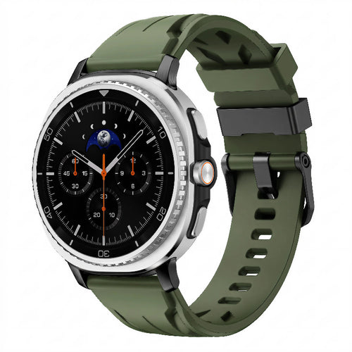 galaxy watch 8 race silicone band green