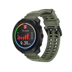 Polar Vantage M Silikon-Grain-Armband (Armeegrün)