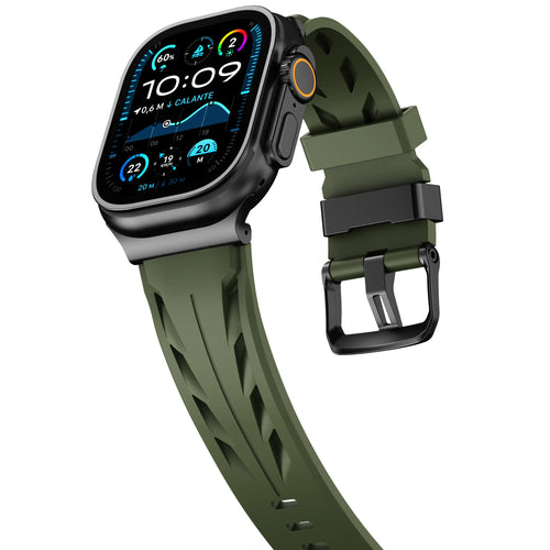 Apple Watch Race Silikonarmband (Armeegrün)