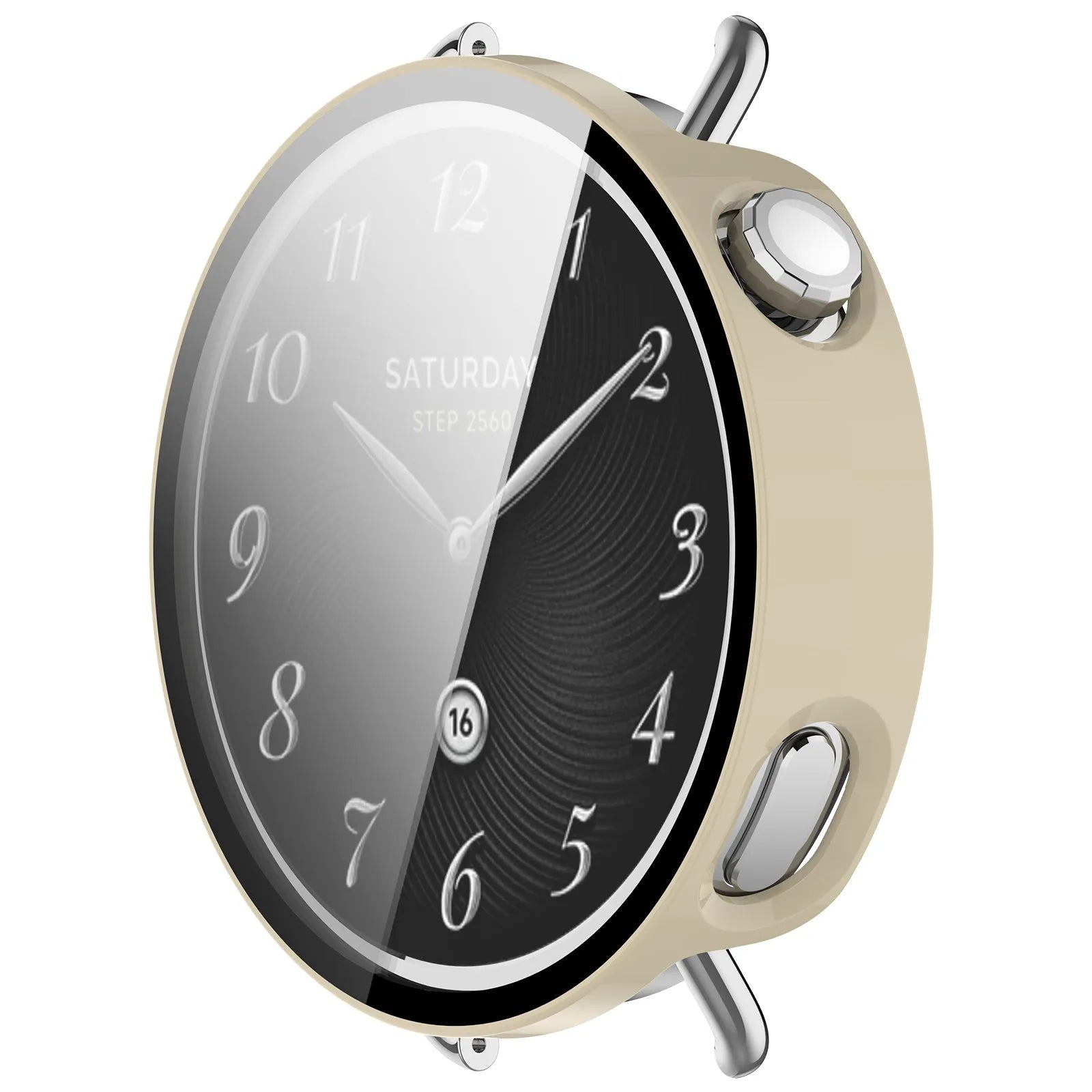 Xiaomi Watch S4 - 41mm PC Hülle mit Glas (Beige)