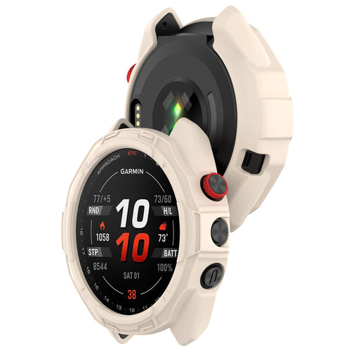 Garmin Approach S70 - 42mm Robuste TPU-Hülle (Beige)