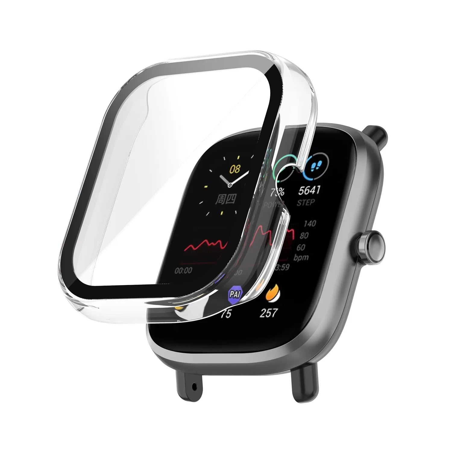 Amazfit Bip U (Pro) PC-Hülle mit Glas