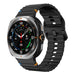 Samsung Galaxy Watch Ultra Wave Silikonarmband (Schwarz)