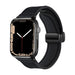 Apple Watch D-Schnalle Lederarmband (Schwarz)