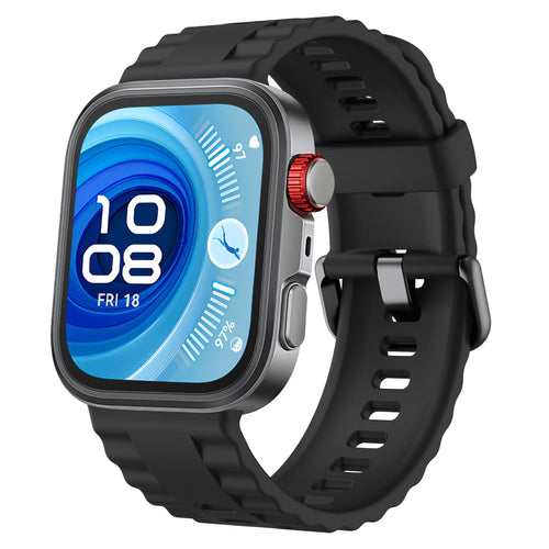 Huawei Watch Fit 4 Pro Klassisches Silikonarmband (Schwarz)