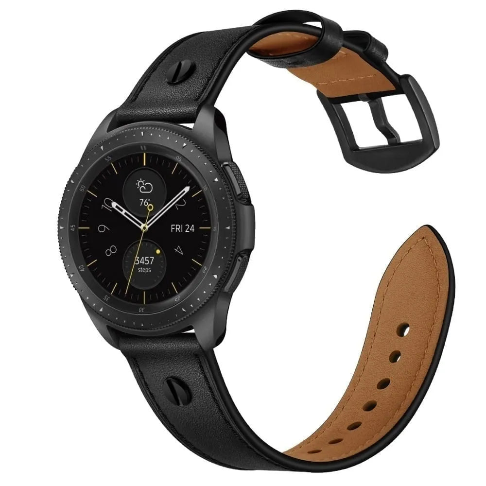 Suunto Race (S) Lederarmband mit Schraube (Schwarz)