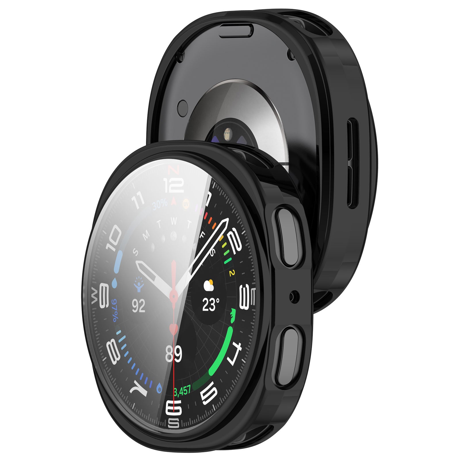 Samsung Galaxy Watch 8 - 44mm TPU Hülle (Schwarz)